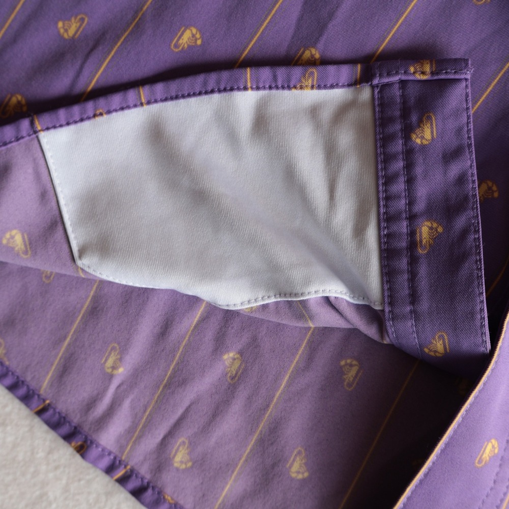 Poncho Mens XL Regular Fit Purple Short Sleeve Snap The Hoodoo Crawfish Shirt - Picture 9 of 11